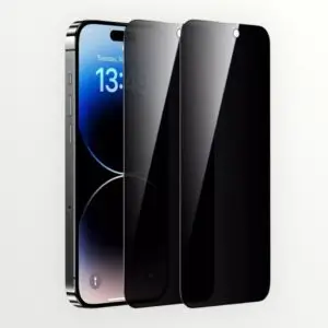 PrivacyGuard 2er Set Sichtschutz Panzerglas für iPhone 14–16 iPhone Panzerglas mit Privacy-Funktion gegen Seiteneinblicke PrivacyGuard Panzerglas – Blasenfreie Montage inklusive Reinigungsset